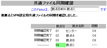 共通ファイル同期確認